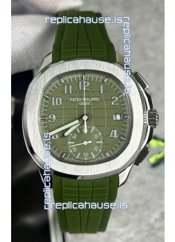 Patek Philippe Aquanaut 5968A Green Dial Chronograph 1:1 Mirror Replica Watch