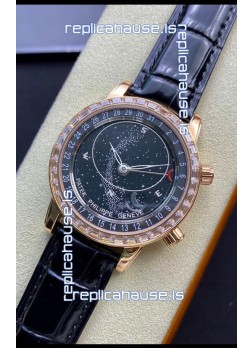 Patek Philippe 6104R Grand Compilations Handwind Swiss Replica Watch - Diamonds Bezel