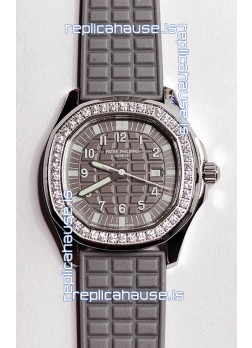 Patek Philippe Super Clone Aquanaut LUCE 5069-001 Quartz in Grey Dial 35MM