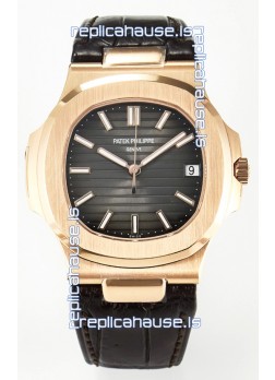 Patek Philippe Super Clone Nautilus 5711R-001 904L Rose Gold Brown Dial 