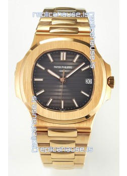 Patek Philippe Super Clone Nautilus 5711/1R-001 in Rose Gold Grey Dial