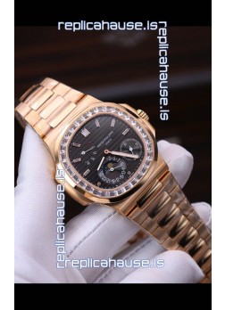 Patek Philippe Nautilus 5712R 1:1 Quality Swiss Replica Watch in Black Dial