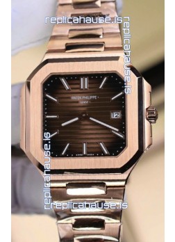 Patek Philippe Cubitus 5821 Rose Gold Brown Dial Swiss Replica Watch