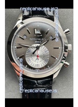 Patek Philippe Super Clone 5960P Annual Calandar Chronograph Steel Dial 1:1 Mirror Swiss Replica Watch