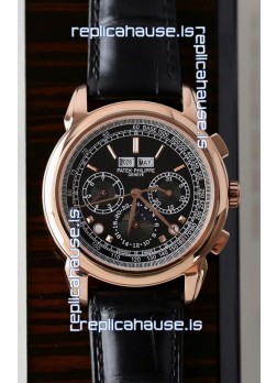 Patek Philippe Grand Complications 5270 Swiss Replica Watch in Rose Gold Casing