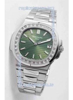 Patek Philippe Nautilus 5711/1A-014 1:1 Mirror Swiss Replica Watch in Green Dial 904L Steel 