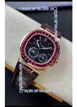 Patek Philippe Nautilus 5724R 1:1 Quality Swiss Replica Watch in Black Dial