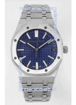 Audemars Piguet Royal Oak 15510 41MM 50th Anniversary Blue Dial 904L Steel 1:1 Mirror Replica