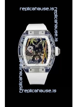 Richard Mille RM26-01 Tourbillon Panda Transparent Sapphires Casing Watch - Super Clone Replica