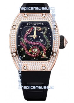 Richard Mille RM26-01 Serpent Dial Rose Gold Plated Watch in Swiss Automatic Movement