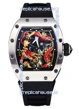 Richard Mille RM057 Dragon Dial Stainless Steel Watch in Swiss Automatic Movement