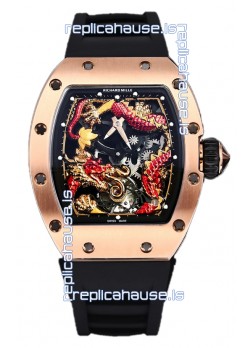 Richard Mille RM057 Dragon Dial Rose Gold Watch in Swiss Automatic Movement