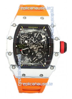 Richard Mille RM35-01 Rafael Nadal Carbon Fiber Casing with Genuine Tourbillon Super Clone Watch