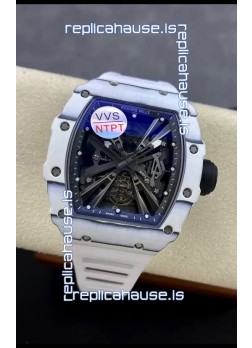 Richard Mille RM12-01 White Carbon Fiber Case Genuine Tourbillon Movement 1:1 Mirror Replica Watch