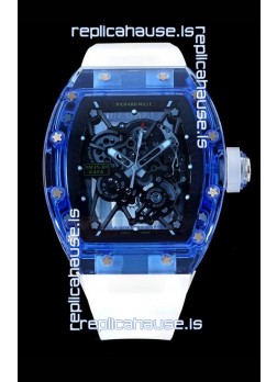 Richard Mille RM35-01 Transparent Sapphires Casing with Genuine Tourbillon Super Clone Watch
