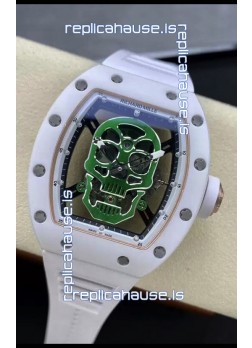Richard Mille RM052-01 Skull Genuine Tourbillon Edition Watch in Ceramic Casing