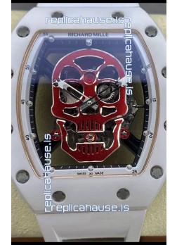 Richard Mille RM052-01 Skull Genuine Tourbillon Edition Watch in Ceramic Casing