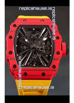 Richard Mille RM12-01 Carbon Fiber Case Genuine Tourbillon Movement 1:1 Mirror Replica Watch