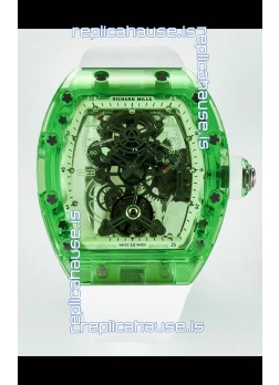 Richard Mille Super Clone 56-01 Transparent Sapphires Casing with Genuine Tourbillon Watch