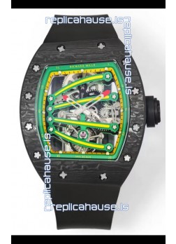 Richard Mille Super Clone RM59-01 Carbon NTPT Case Green Dial Swiss Replica Watch