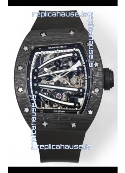 Richard Mille Super Clone RM59-01 Carbon NTPT Case Black Dial Swiss Replica Watch