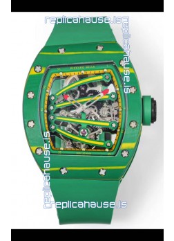 Richard Mille Super Clone RM59-01 Green Carbon NTPT Case Swiss Replica Watch