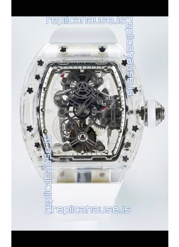 Richard Mille Super Clone 56-01 Transparent Sapphires Casing with Genuine Tourbillon Watch