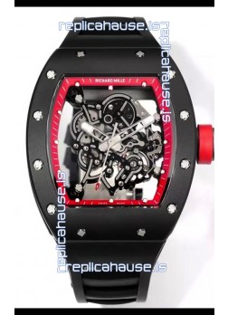 Richard Mille Super Clone RM055 Ceramic Casing with Genuine Tourbillon Watch 