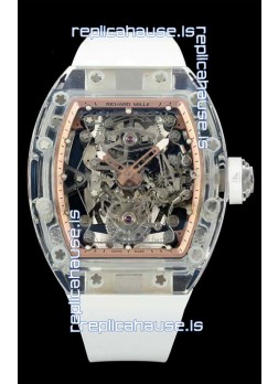 Richard Mille Super Clone 56-01 Transparent Sapphires Casing with Genuine Tourbillon Watch