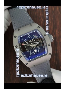 Richard Mille Super Clone RM055 Ceramic/Titanium Grey Casing with Genuine Tourbillon Watch 