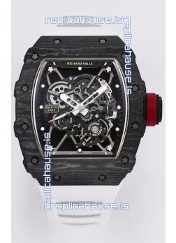 Richard Mille RM35-01 Rafael Nadal Carbon Fiber Casing with Genuine Tourbillon Super Clone Watch