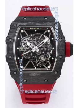 Richard Mille RM35-01 Rafael Nadal Carbon Fiber Casing with Genuine Tourbillon Super Clone Watch