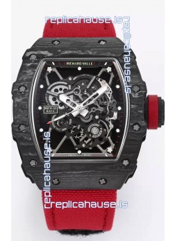 Richard Mille RM35-01 Rafael Nadal Carbon Fiber Casing with Genuine Tourbillon Super Clone Watch