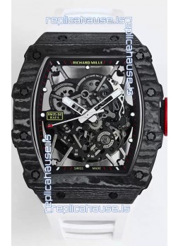 Richard Mille RM35-02 Rafael Nadal Carbon Fiber Casing with Genuine Tourbillon Super Clone Watch