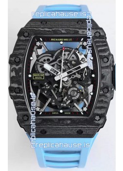 Richard Mille RM35-02 Rafael Nadal Carbon Fiber Casing with Genuine Tourbillon Super Clone Watch