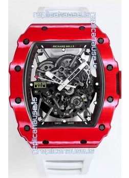Richard Mille RM35-02 Rafael Nadal Carbon Fiber Casing with Genuine Tourbillon Super Clone Watch