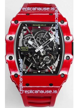 Richard Mille RM35-02 Rafael Nadal Carbon Fiber Casing with Genuine Tourbillon Super Clone Watch