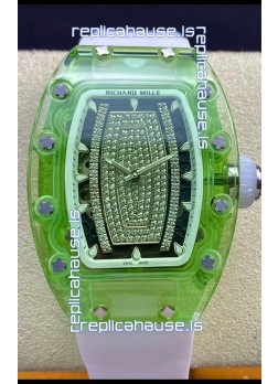 Richard Mille RM-07-02 Green Sapphire Ladies 1:1 Mirror Replica Watch 