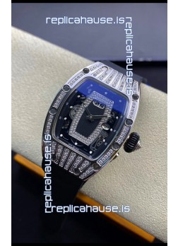 Richard Mille RM-07-01 Stainless Steel Diamonds Ladies 1:1 Mirror Replica Watch 
