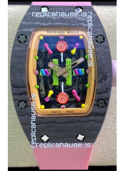 Richard Mille RM-07 Bon Bon Carbon Casing Ladies 1:1 Swiss Replica Watch