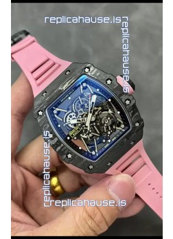 Richard Mille RM35-02 Rafael Nadal Carbon Fiber Casing with Genuine Tourbillon Super Clone Watch
