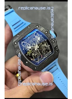 Richard Mille RM35-02 Rafael Nadal Carbon Fiber Casing with Genuine Tourbillon Super Clone Watch