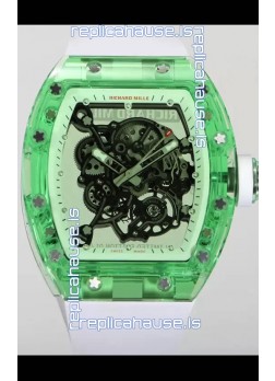 Richard Mille RM055 Transparent Sapphires Casing with Genuine Tourbillon Super Clone Watch