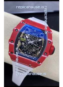 Richard Mille RM35-02 Rafael Nadal Red Carbon Fiber Casing with Genuine Tourbillon Super Clone Watch