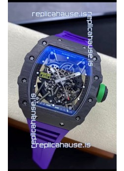 Richard Mille RM35-02 Rafael Nadal Carbon Fiber Casing with Genuine Tourbillon Super Clone Watch