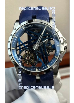 Roger Dubuis Super Clone Excalibur Spider Flying Tourbillon Skeleton Titanium Casing 42MM