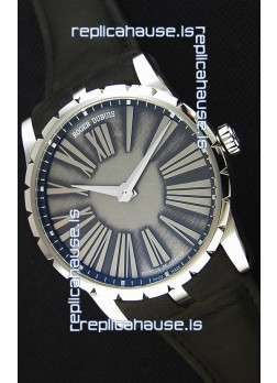 Roger Dubuis Excalibur Steel Case Grey Dial Swiss Replica Watch