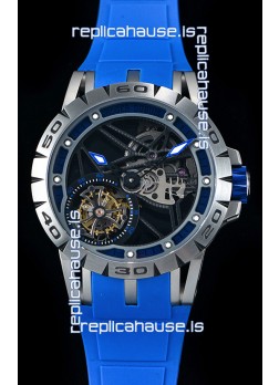 Roger Dubuis Excalibur Spider Flying Tourbillon Skeleton Titanium Casing 1:1 Mirror Swiss Watch