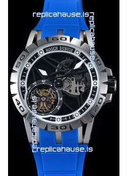 Roger Dubuis Excalibur Spider Flying Tourbillon Skeleton Titanium Casing 1:1 Mirror Swiss Watch