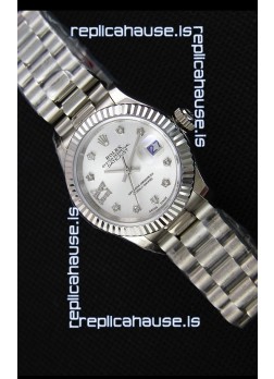 Rolex Datejust Ladies Star Diamonds Markers Swiss Watch CAL.2236 Movement 1:1 Mirror Replica